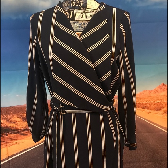 Navy striped jacket - Picture 5 of 16